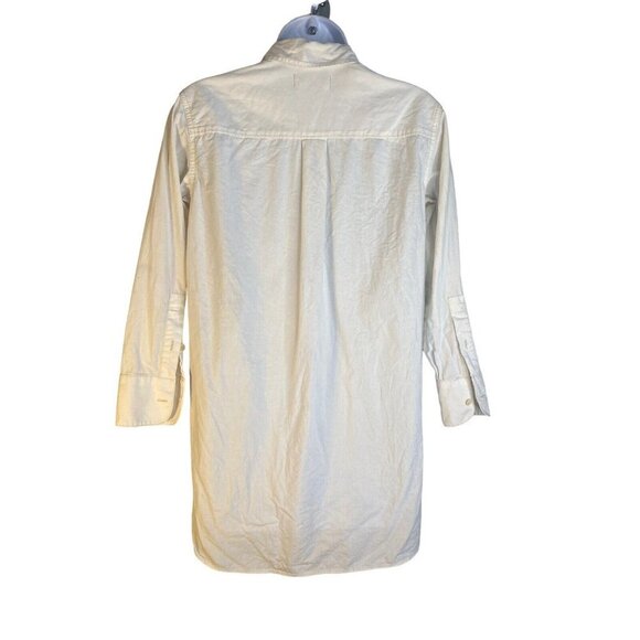 Madewell Womens Button Up 3/4 Sleeve Side Button Shirt Size XXS - Picture 7 of 8